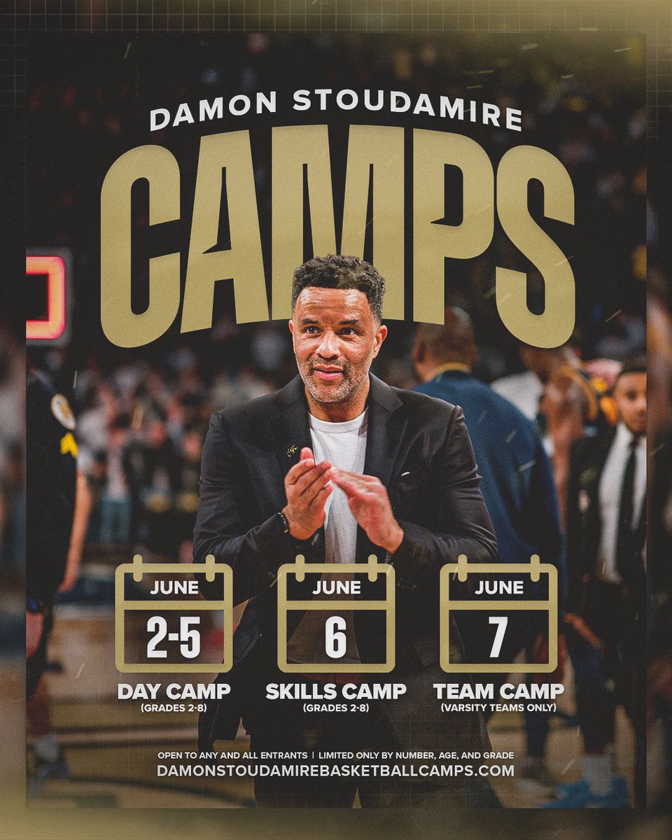 .<a href="/Iambiggie503/">Damon Stoudamire</a> Camps are only a month away! 🏀

Join us ➡️ buzz.gt/25DSCamps