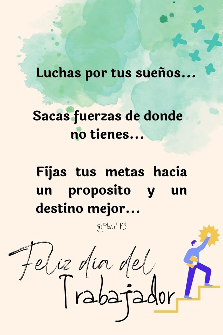 Pequeño o grande, cual sea el trabajo, siempre será digno, feliz día 😊💪🏻