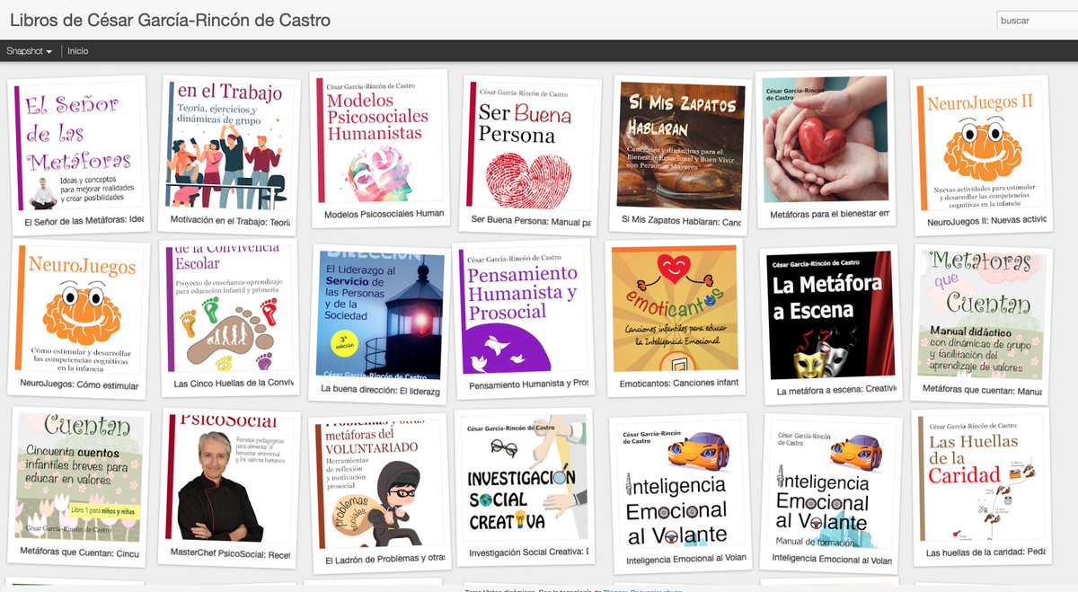 Mi aportación al pensamiento prosocial, la pedagogía social y la educación emocional y en valores en esta librería virtual: educautorlibros.blogspot.com