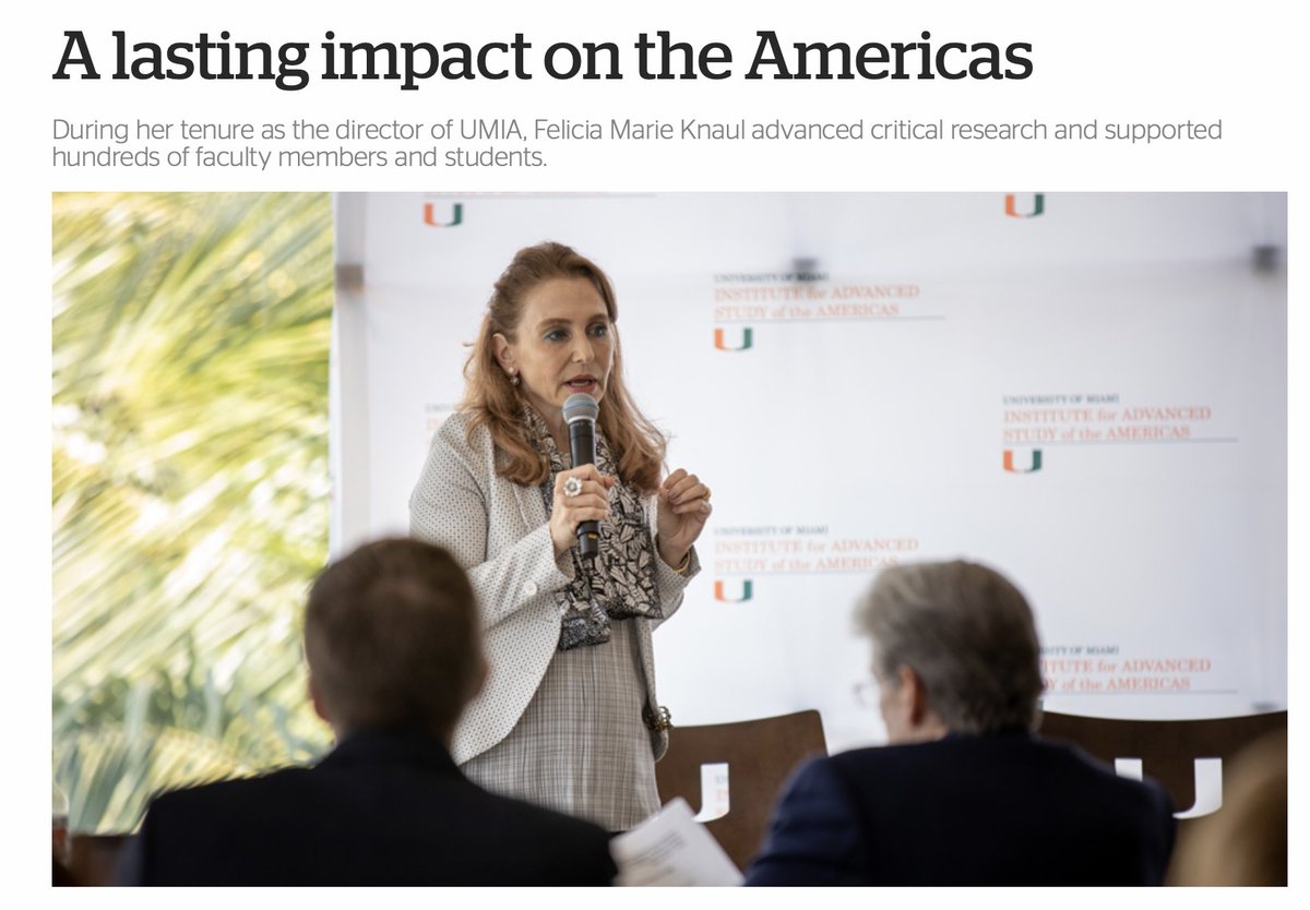 Felicia Knaul (@feliciaknaul) on Twitter photo A lasting impact on the Americas <a href="/univmiami/">University of Miami</a> <a href="/UMiamiNursing/">UMiami School of Nursing & Health Studies</a> <a href="/aportesMiami/">Alejandro Portes </a> <a href="/lmanzor/">lillian manzor</a>
news.miami.edu/as/stories/202… A lasting impact on the Americas <a href="/univmiami/">University of Miami</a> <a href="/UMiamiNursing/">UMiami School of Nursing & Health Studies</a> <a href="/aportesMiami/">Alejandro Portes </a> <a href="/lmanzor/">lillian manzor</a>
news.miami.edu/as/stories/202…