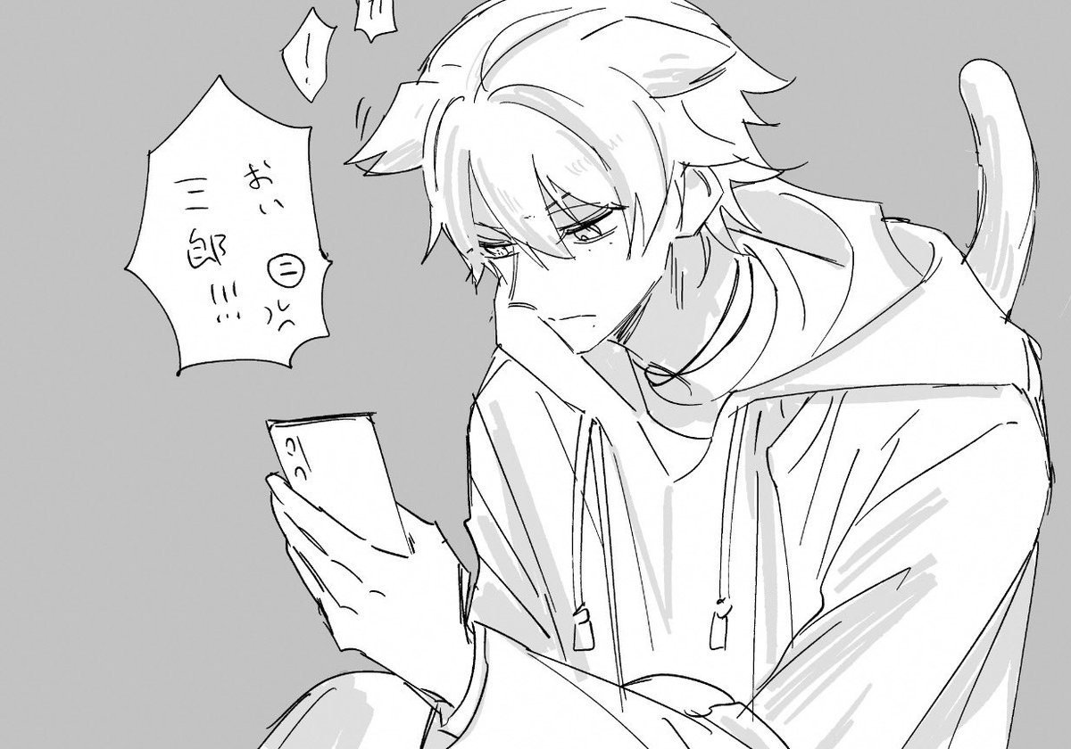 昔の🐱耳落書き3️⃣だけなかったから足してみた 2️⃣から呼ばれて聞こえてないふりしても耳が反応しちゃってバレちゃう…𝓵𝓸𝓿𝓮…🥺 