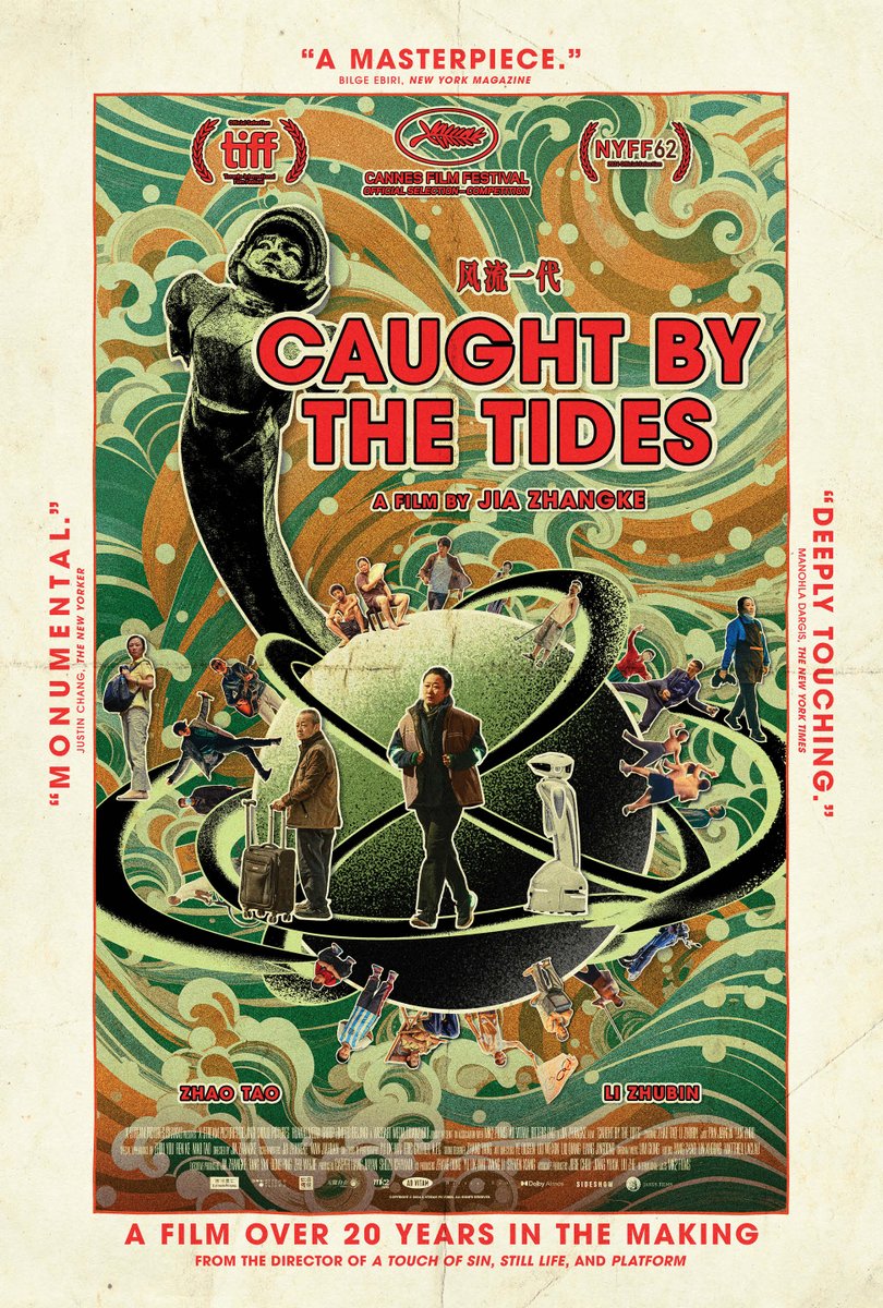 Our poster for Jia Zhangke's masterpiece, CAUGHT BY THE TIDES.

Don't miss Director Jia in person tomorrow in Los Angeles and starting Sunday in New York! CAUGHT BY THE TIDES opens May 9 in NYC and expands May 16.