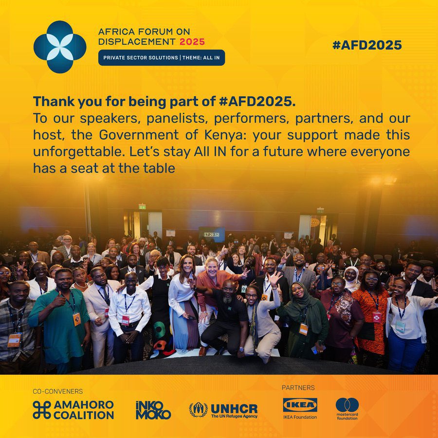 @MoPEDIC_GSS’s Director of DSU Mr. <a href="/LibanJicib/">Liban Mahad</a> attended the <a href="/AfricaForum2025/">Africa Forum on Displacement</a> in Nairobi (28–30 April), under the theme “ALL IN.” The forum convened African governments, UN agencies, NGOs, and the private sector to advance durable, innovative solutions to displacement. #AFD25