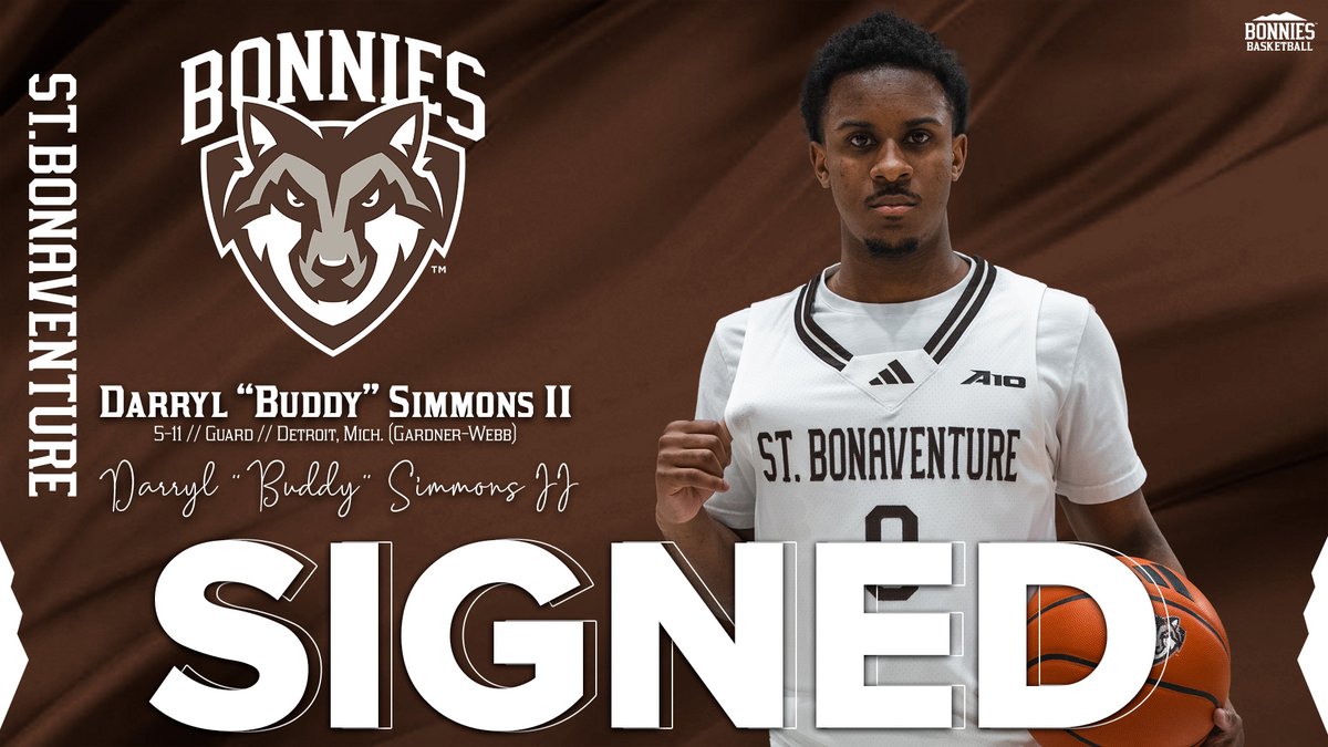 ✍️ Welcome to St. Bonaventure, Buddy Simmons

🗞️ &gt;&gt; gobonnies.com/news/2025/5/1/…

#Unfurl