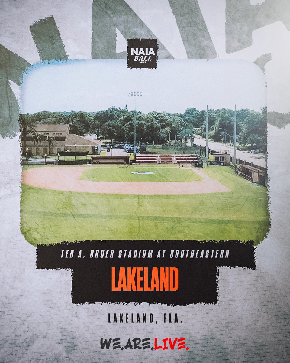 NAIA Ball (@naiaball) on Twitter photo 🚨🚨 2025 Opening Round Host Sites (7/10)🚨🚨
📍Ted A. Broer Stadium - Lakeland, Florida
Hosted by <a href="/SEUFireBaseball/">Southeastern Baseball</a> <a href="/FireAthletics/">SEU Athletics</a>
The Opening Round will take place May 12-15
#NAIABall 🚨🚨 2025 Opening Round Host Sites (7/10)🚨🚨
📍Ted A. Broer Stadium - Lakeland, Florida
Hosted by <a href="/SEUFireBaseball/">Southeastern Baseball</a> <a href="/FireAthletics/">SEU Athletics</a>
The Opening Round will take place May 12-15
#NAIABall
