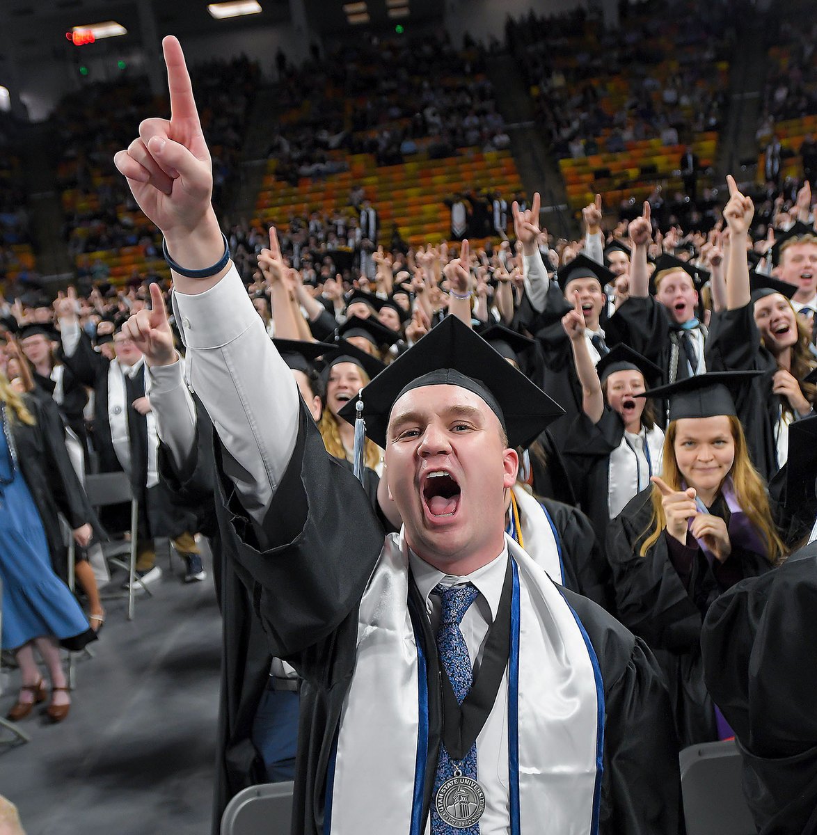 Utah State University holds commencement ceremonies on their Logan campus. #USUAggies #USUGrad25