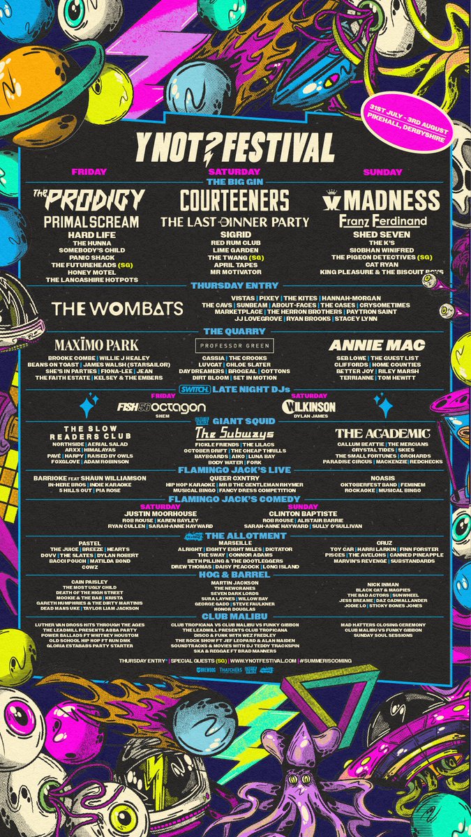 JJ Lovegrove (@judilovegrove) on Twitter photo So happy to be heading to the Peak District this August to play <a href="/ynotfestival/">Y Not Festival ⚡</a> ✨ Can you spot my name on the line up? 🤩 Tickets are almost sold out, so grab yours quick to avoid disappointment! I can’t wait!! 🖤
ynotfestival.com/tickets So happy to be heading to the Peak District this August to play <a href="/ynotfestival/">Y Not Festival ⚡</a> ✨ Can you spot my name on the line up? 🤩 Tickets are almost sold out, so grab yours quick to avoid disappointment! I can’t wait!! 🖤
ynotfestival.com/tickets