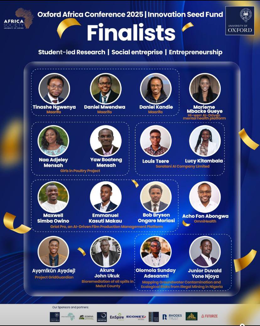 Saratani AI will be at the <a href="/UniofOxford/">University of Oxford</a> Africa Conference on May 24–25! <a href="/LouisTsere/">Louis Tsere</a> and <a href="/Kitambala_Lucy/">KitambalaLucy</a> will pitch our AI-powered cervical cancer screening tool in the Innovation Seed Fund competition. Let’s make screening fast, accurate &amp; accessible—because every minute counts.