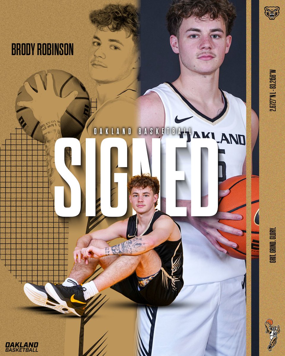 OaklandMBB's tweet image. It&apos;s in ink!🖊️

Welcome Brody to the squad!