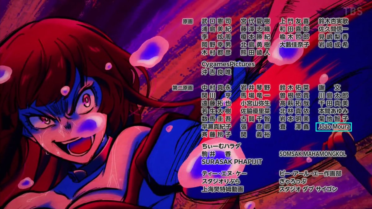 I helped as a 2nd ka in Rock is a Lady’s Modesty #5
Thank you to Kishida-san and the amazing team at BN Pictures for this opportunity

「ロックレディ」の第5話に第二原画として参加させてもらいました。この機会をくれた串田さん、そして制作の皆さんに心より感謝します。
#ロックレディ