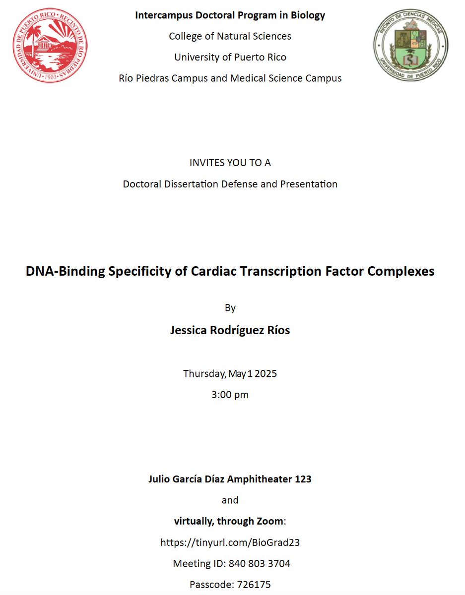 José Arcadio Rodríguez-Martínez (@josarc) on Twitter photo Acompáñanos hoy a celebrar el trabajo doctoral 🧬de <a href="/jessica_rodz8/">Jessica Rodríguez-Ríos</a> ¡Enhorabuena, Jessica! #cienciaboricua #cienciaentuidioma #cienciaLATAM #cienciaenespañol Acompáñanos hoy a celebrar el trabajo doctoral 🧬de <a href="/jessica_rodz8/">Jessica Rodríguez-Ríos</a> ¡Enhorabuena, Jessica! #cienciaboricua #cienciaentuidioma #cienciaLATAM #cienciaenespañol