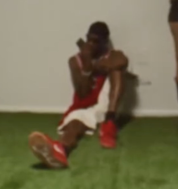 JustFreshKicks's tweet photo. Travis Scott wearing the Jordan Jumpman Jack "Red/Gum" in his latest music video ❤️ https://t.co/kKnbTcgV3A