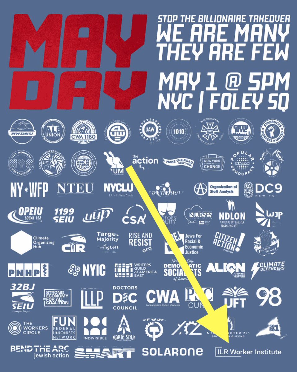 Can we please talk about how the taxpayer-funded Worker Institute at Cornell is sponsoring the Democratic Socialists of America (DSA) May Day in NYC?
