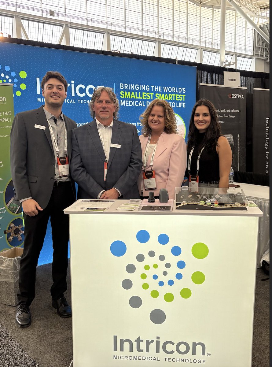 Intricon1's tweet image. Today&apos;s the final day to catch us at Booth 721 at @DeviceTalks Boston! We&apos;re wrapping up an energizing event full of collaboration and innovation. Let&apos;s talk what&apos;s next— @Intricon1 is your end-to-end CDMO partner: intricon.com #DeviceTalksBoston