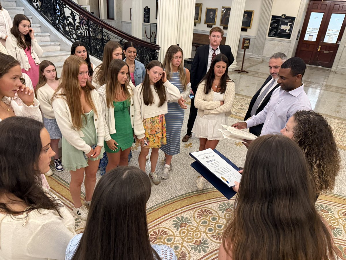 Medfield Athletics (@medfieldad) on Twitter photo Thank you <a href="/RepVaughn/">RepVaughn</a> and bsky.app/profile/beccar… for having our 2024-2025 state champions (🏐, G🏀, & G🏒) to the State House to recognize our student-athletes and team accomplishments!
<a href="/coachmace/">Michael Mason</a> <a href="/MedfieldGpuck/">Medfield Girls Varsity Hockey (Medpuck)</a> <a href="/MedGirlsVolley/">Medfield Girls Volleyball</a> <a href="/mnick40/">Medfield GirlsHoop</a> <a href="/MedfieldHS/">Robert Parga</a> <a href="/JeffreyJMarsden/">Jeffrey Marsden</a> Thank you <a href="/RepVaughn/">RepVaughn</a> and bsky.app/profile/beccar… for having our 2024-2025 state champions (🏐, G🏀, & G🏒) to the State House to recognize our student-athletes and team accomplishments!
<a href="/coachmace/">Michael Mason</a> <a href="/MedfieldGpuck/">Medfield Girls Varsity Hockey (Medpuck)</a> <a href="/MedGirlsVolley/">Medfield Girls Volleyball</a> <a href="/mnick40/">Medfield GirlsHoop</a> <a href="/MedfieldHS/">Robert Parga</a> <a href="/JeffreyJMarsden/">Jeffrey Marsden</a>