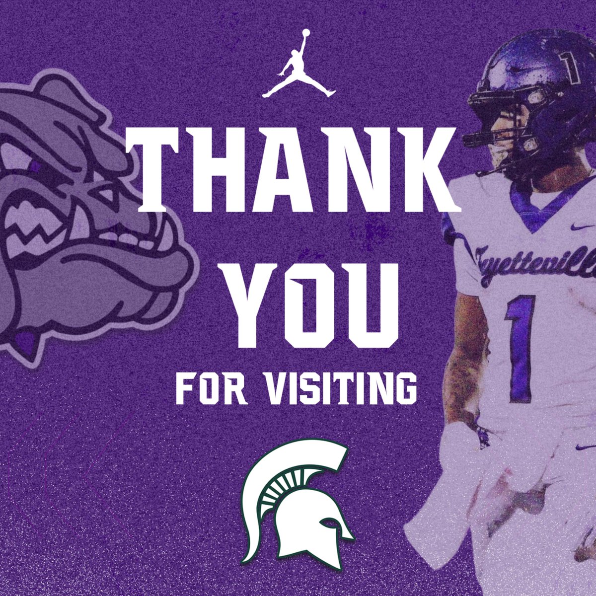 Fayetteville FBall (@faybulldogsfb) on Twitter photo Thanks <a href="/Coach_Lindgren/">Brian Lindgren</a> from <a href="/MSU_Football/">Michigan State Football</a> for coming out to practice this morning! #FAM1LY #PurpleReign Thanks <a href="/Coach_Lindgren/">Brian Lindgren</a> from <a href="/MSU_Football/">Michigan State Football</a> for coming out to practice this morning! #FAM1LY #PurpleReign