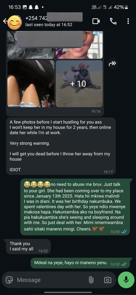 _MtuTano's tweet photo. So today someone approaches me and tells me I've been sleeping with his girl. Honestly mimi sikuwa najua ako na boy😂😂😂sahii mngekuwa mnakuja kwetu kukula mchele.
Anyway, tumesolve hii kitu kama wanaume, hio story imeisha. Tutapatana over some drinks soon😅😅
Men for men ✊🏽✊🏽 https://t.co/22R9nHCi9Q