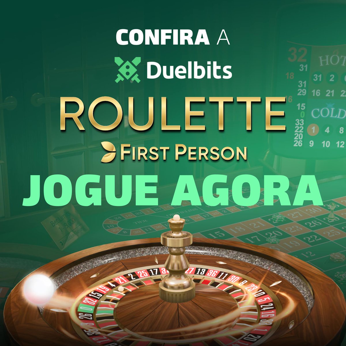 Jogue a First Person Roulette da Duelbits e aproveite multiplicadores de até 500x!

📊 RTP: 97,30%
💵 Aposta Máxima: US$3.000
💰 Ganho Máximo: mais de US$3.500
✨ Pagamentos com Multiplicadores: de 50x a 500x