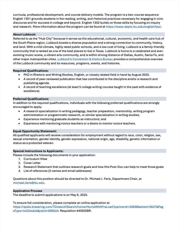 Tech Comm & Rhetoric at TTU tweet media