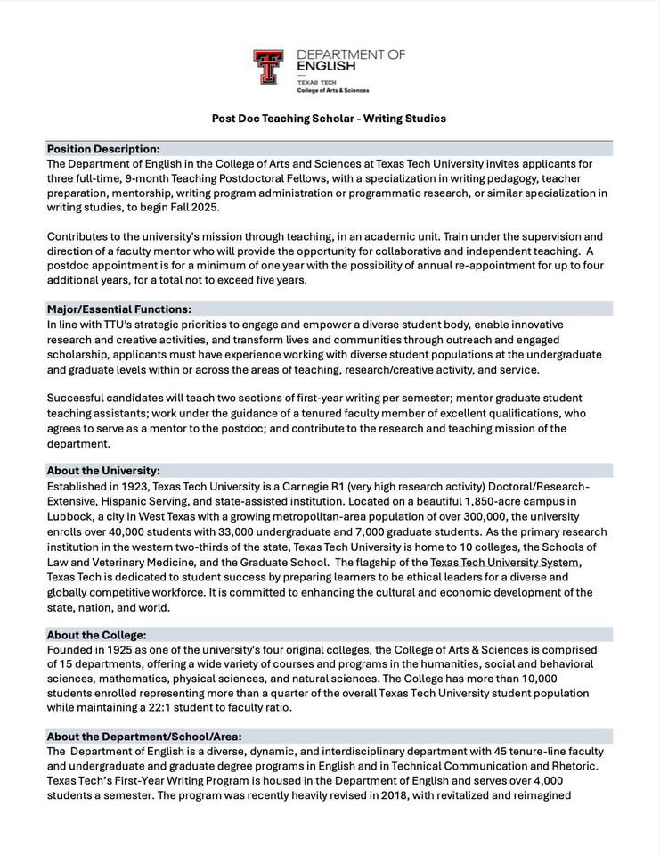Tech Comm & Rhetoric at TTU tweet media