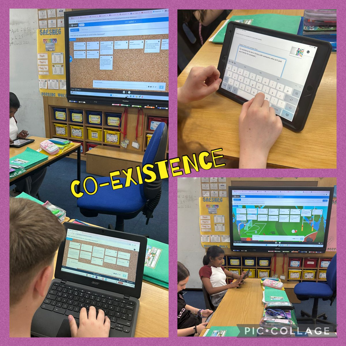 A great start to our ‘Co-existence on Camera’ topic! We have been discussing how to successfully co-exist in the classroom, local area, in Wales and in the  wider world - sharing our ideas through <a href="/nearpod/">Nearpod</a>! #EthicalInformedCitizens