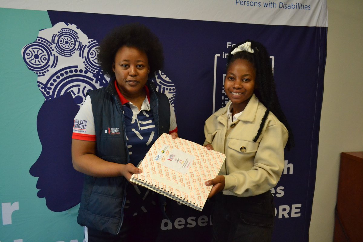 Soul City receives Braille version of “We Want to Be Free

Soul City is proud to receive Braille versions of our GBV resource through @The_NCPD's EWA Programme. Inclusion is not optional it's a right!
#BreakHerBarriers #DisabilityInclusion