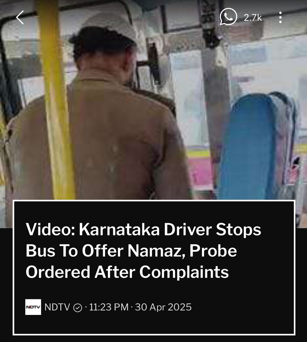 Nothing will happen to him under Tipu lover Govt of Karnataka !

But this underlines the risk….

*  Tomorrow M doctors may stop surgery in middle for Namaz 

*  M Pilots may stop Flights, trains in middle for offering Namaz 

Bravo, Secular India !!