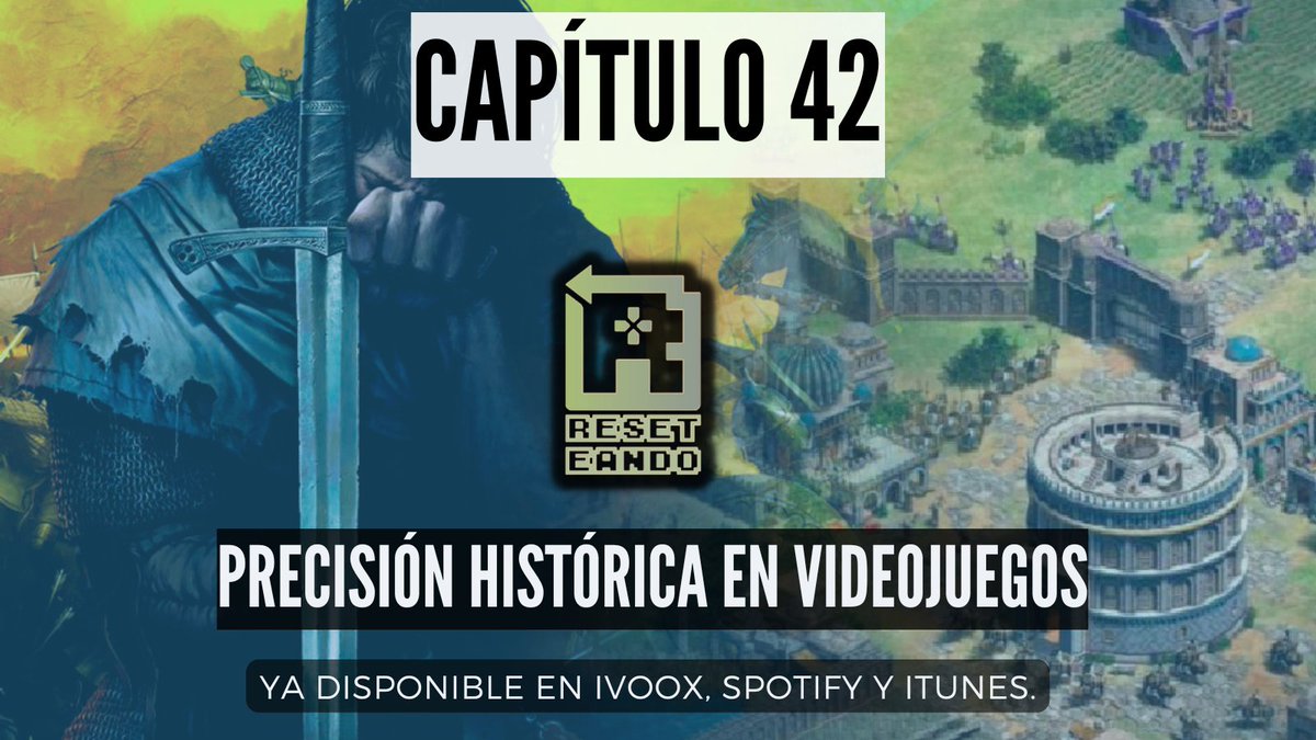 ¡Ya DISPONIBLE el capítulo 42 de Reseteando! 😄Hablamos de la PRECISIÓN HISTÓRICA 📜 en esos VIDEOJUEGOS 🎮que representan momentos de nuestra historia: ¿lo hacen bien?, ¿mal? ¡No te lo pierdas!

 📻 Enlace: go.ivoox.com/rf/145972008