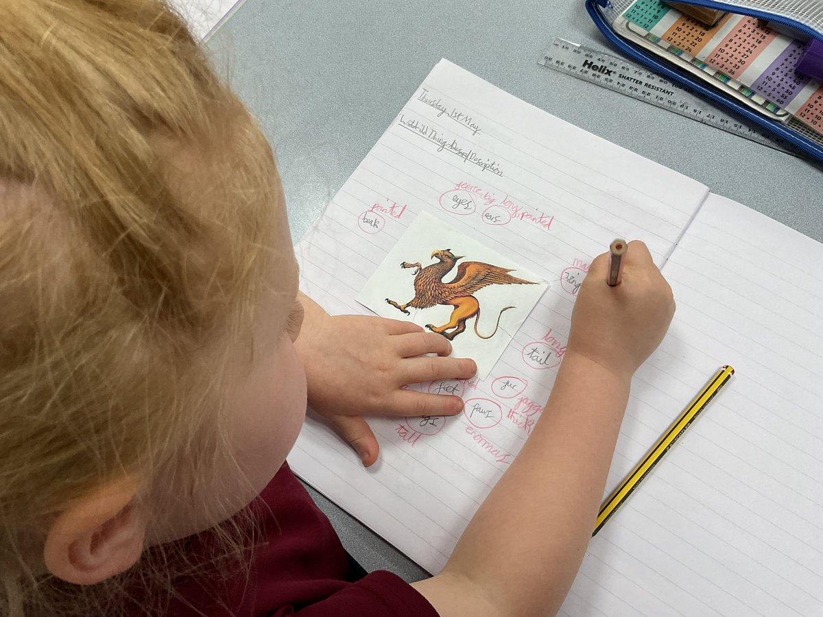 PDA_Y2's tweet image. Getting creative with our imagination as we gather ideas to describe our wild thing. #pdaenglish