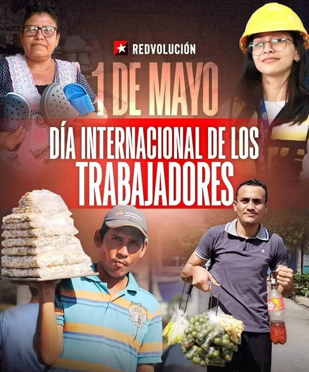 🇳🇮 || ✊🏻1° de Mayo: Día Internacional de los Trabajadores. Hoy honramos la lucha del pueblo trabajador, que con dignidad y esfuerzo ha forjado los caminos de justicia y libertad.

Bajo la bandera del Frente Sandinista, construyendo una #Nicaragua digna, soberana y solidaria. 🔴⚫️
