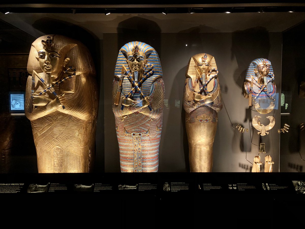 sonsofhistory's tweet photo. I visited the King Tut Exhibit at the Houston Museum of Natural Science. This discovery was made by British archeologist Howard Carter in 1922 in Egypt’s Valley of the Kings. The story of this incredible find is so fascinating, especially considering Carter, and his https://t.co/kHe151cplL