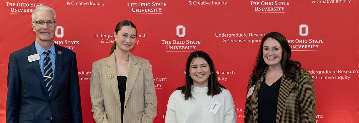 OhioStSustain's tweet image. Congrats to the 2025 Research in Sustainability Award winners! Presented by our office &amp;amp; @ugresearchOSU at the annual Denman Undergraduate Research Forum, 3 students were awarded for work in sustainable agriculture, urban heat mitigation &amp;amp; microplastics. si.osu.edu/news/2025Denma…