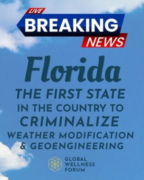 silvano_trotta's tweet photo. La Floride devient le premier État à criminaliser la géo-ingénierie et la modification du temps ! Dans une victoire historique pour la liberté de l'environnement et de la santé, la Floride a officiellement adopté le SB 56 / HB 477, ce qui en fait le premier État de la nation à criminaliser la modification du temps et la géo-ingénierie !

Cela fait de la géo-ingénierie un crime en Floride, passible de 5 ans de prison et de 100.000 dollars d'amende.

Il n'y aura plus de chemtrails en Floride et les petits rigolos criant au complot tout le temps, auront du mal à l'expliquer.