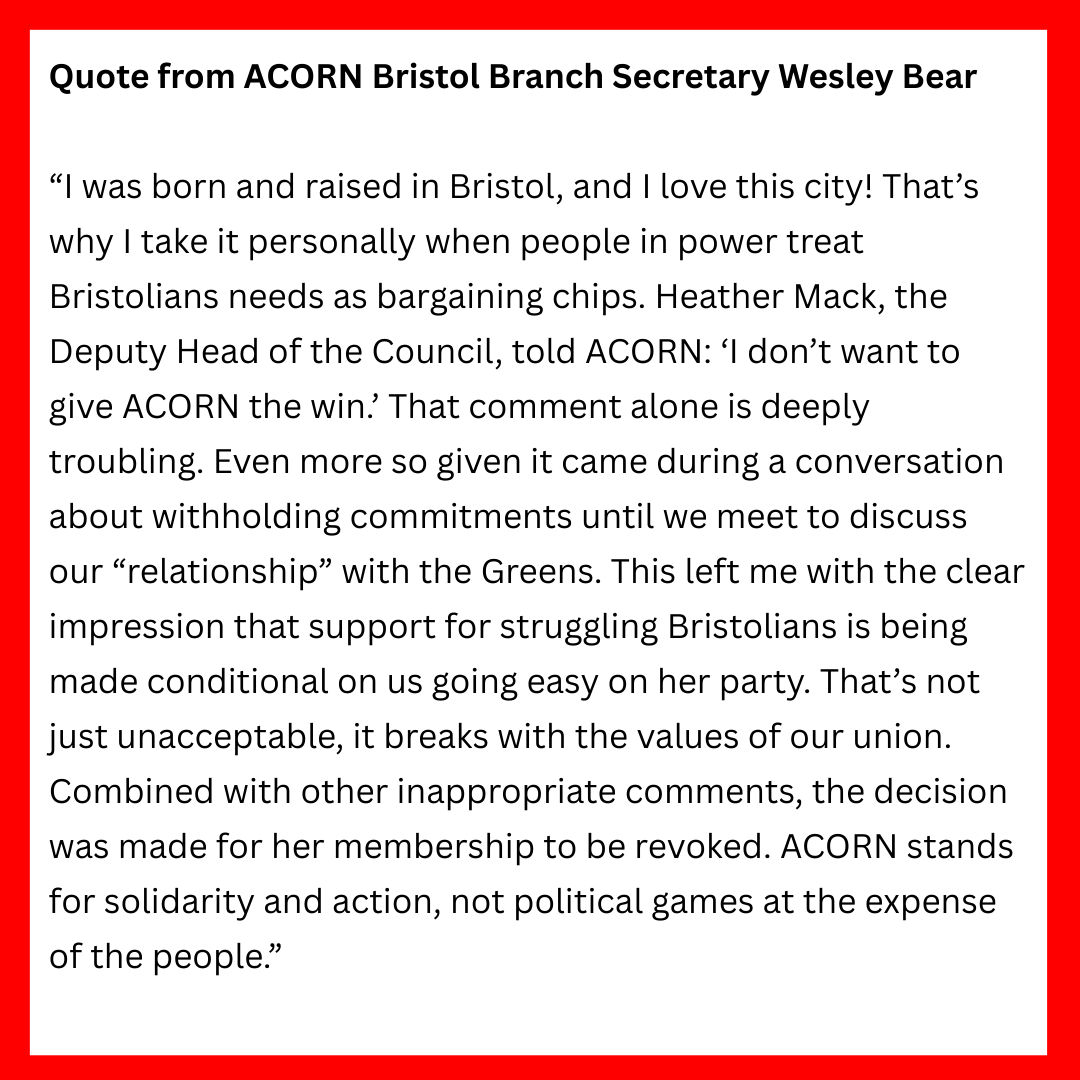 ACORN Bristol tweet media