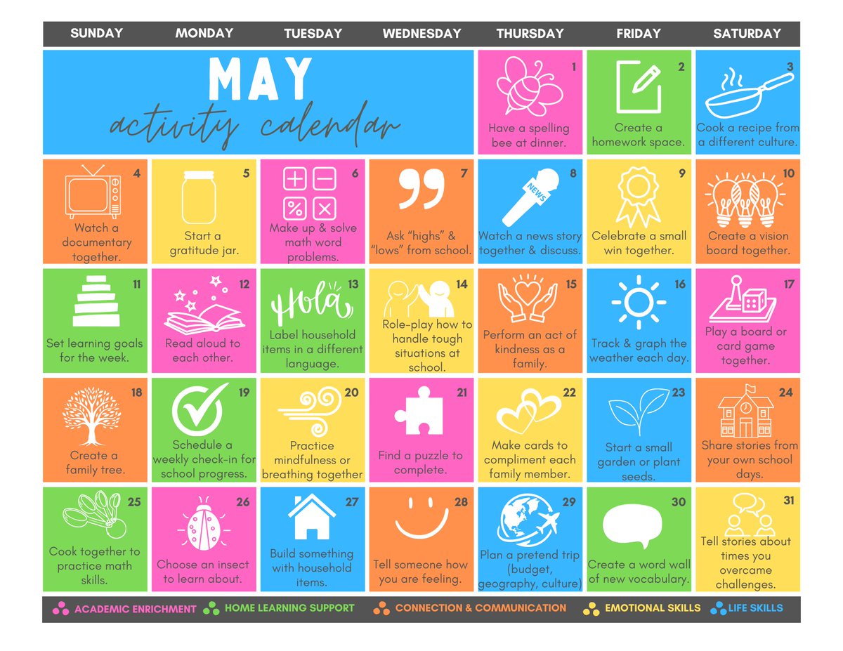 DCESCougs's tweet photo. May Activity Calendar https://t.co/CFZP5RKi6s