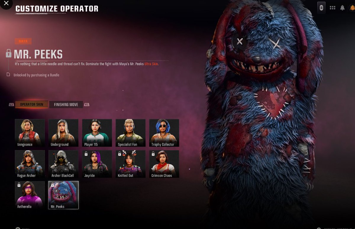 OFFICIAL: Mister Peeks skin is for Maya.

Credit to <a href="/DONPOPACAPO/">(Meme) DONPOPACAPO</a>