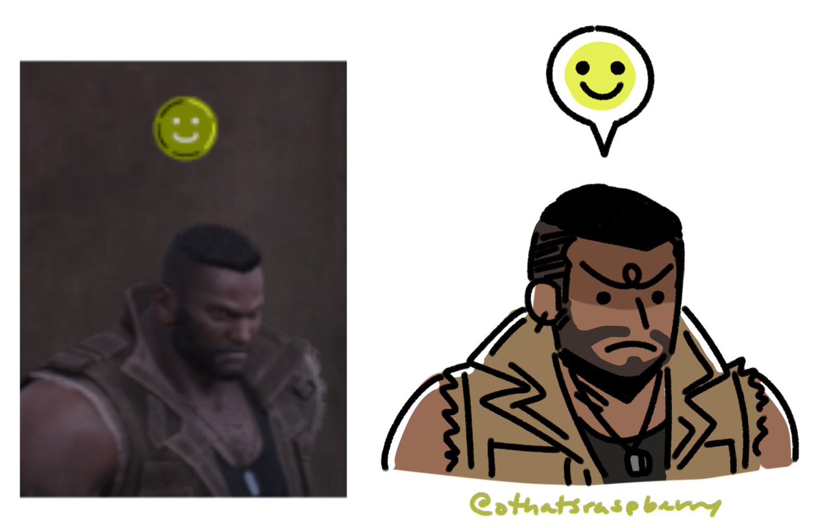 othatsraspberry's tweet photo. he’s happy :) #ff7rebirth https://t.co/peFU9NfcZa