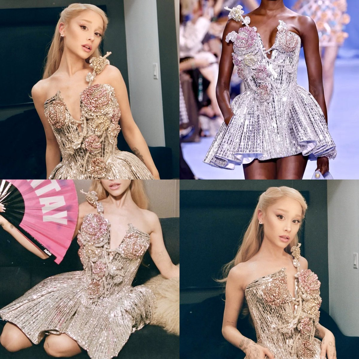 ariana grande in ss24 balmain ☼｡˚ ❀ *·ꕤ