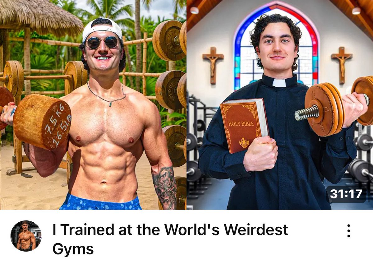 I Trained at the World's Weirdest Gyms youtu.be/adlFU1QUyog?si… via <a href="/YouTube/">YouTube</a>