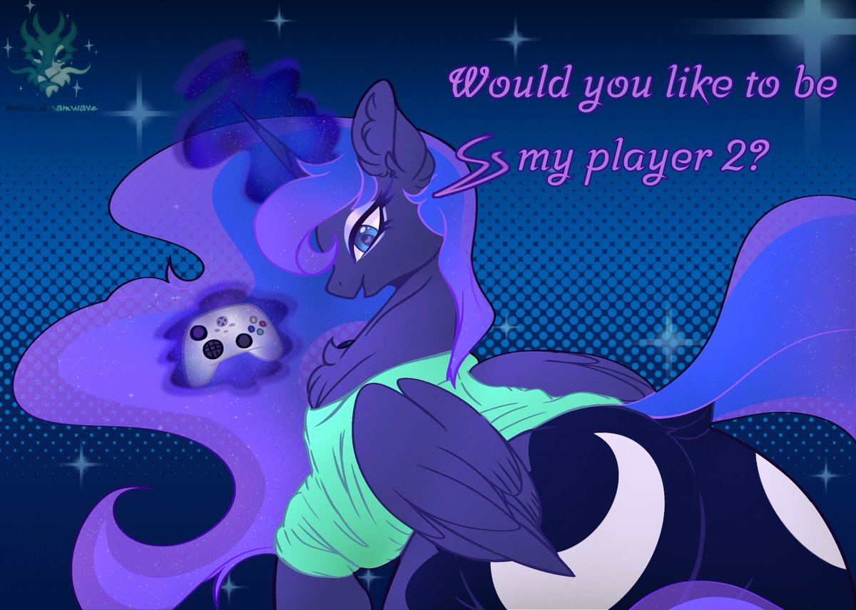 Princess Luna is looking for her second player. 🎮

#mlp