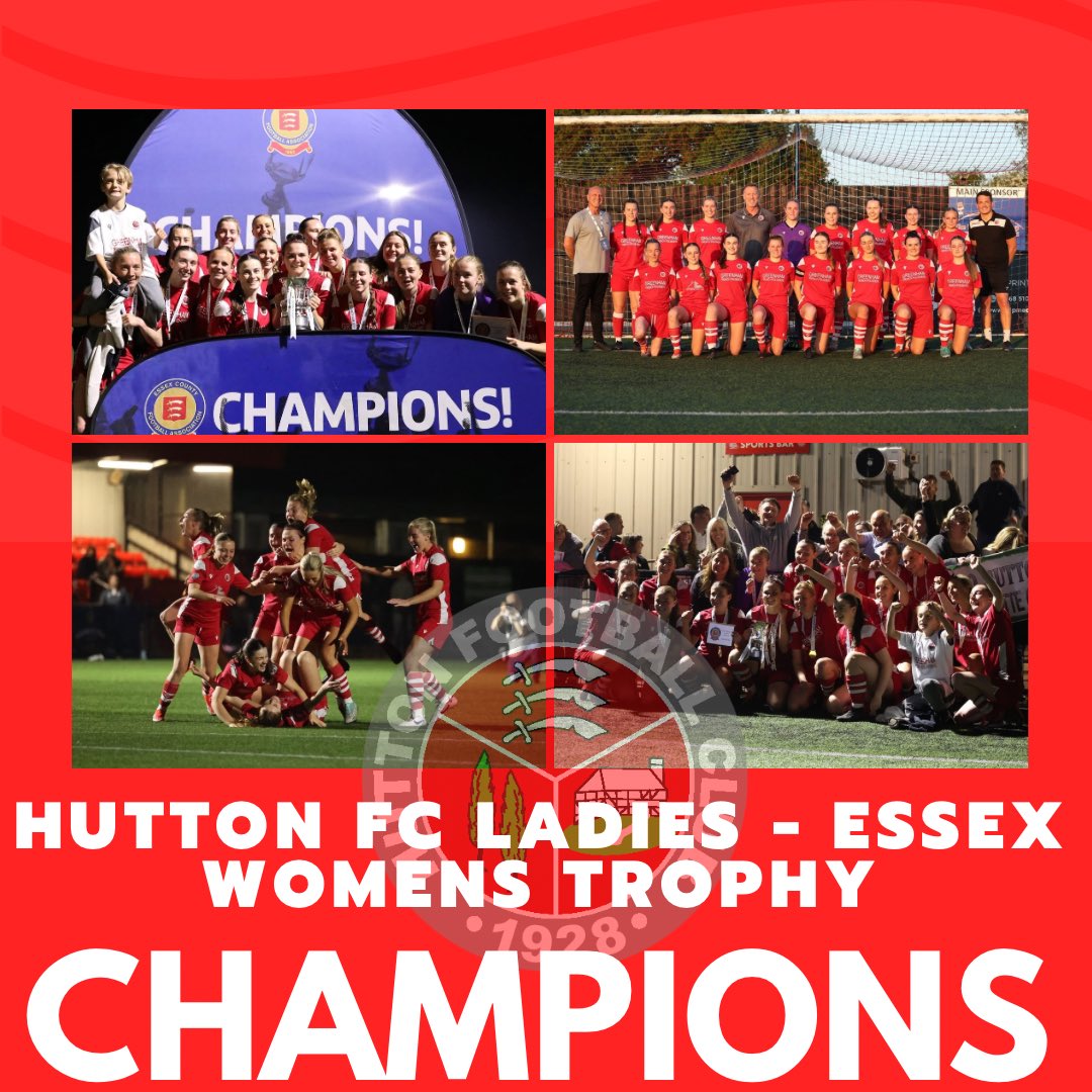 HuttonFCLadies's tweet photo. ESSEX WOMENS TROPHY CHAMPIONS 🏆

This team ! ❤️🤍 https://t.co/YxZLwnp8n6