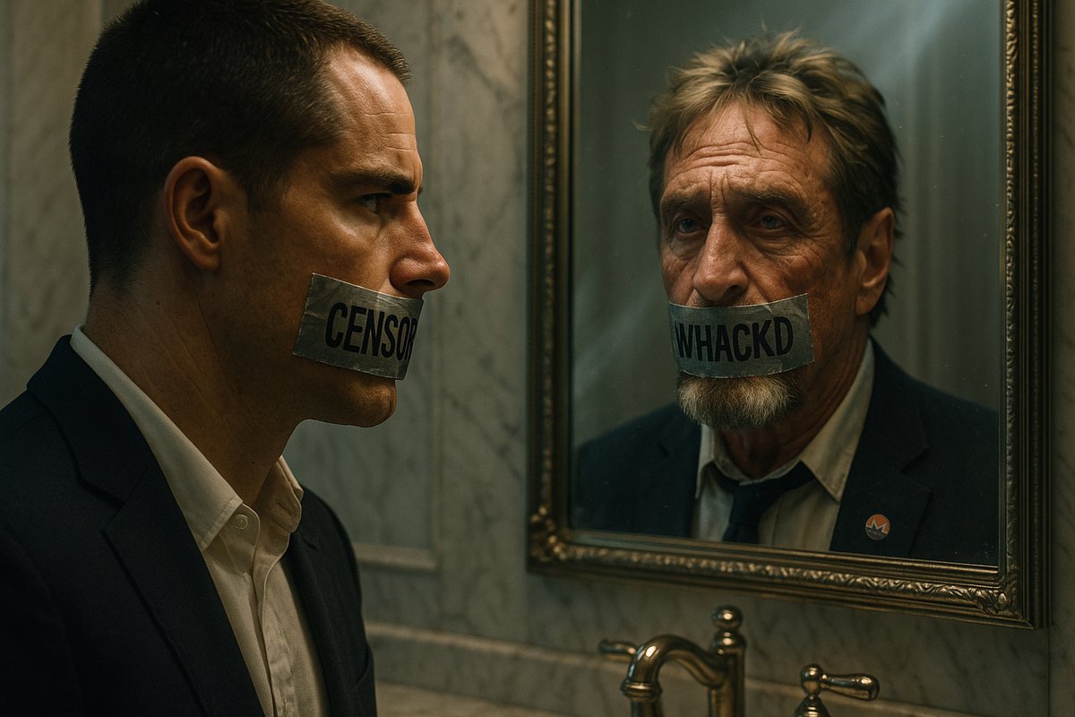 “The nail that sticks out gets hammered first.” – Japanese Proverb
They censored one. They WHACKD another. But the message lives on.
Privacy isn’t a crime, it’s survival!
Like, share, and stand up. 👉
#FreeRoger #JusticeForMcAfee #Monero 🔒🕵️‍♂️🧡