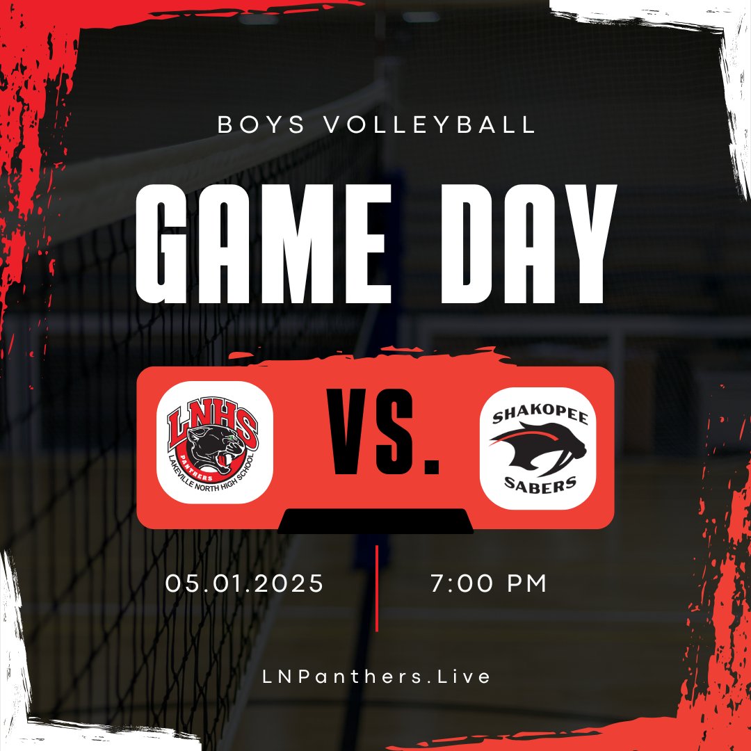 Official Home of LNHS Live-Streaming (@lnpanthers_live) on Twitter photo Lakeville North vs. <a href="/Shakoboysvb/">Shakopee Boys High School Volleyball</a> in boys volleyball at 7:00 PM!
Can the Panthers rise to the moment?
📹 LNPanthers.Live
#LakevilleNorthPanthers #ShakopeeSabers #BoysVolleyball #MNPrepSports Lakeville North vs. <a href="/Shakoboysvb/">Shakopee Boys High School Volleyball</a> in boys volleyball at 7:00 PM!
Can the Panthers rise to the moment?
📹 LNPanthers.Live
#LakevilleNorthPanthers #ShakopeeSabers #BoysVolleyball #MNPrepSports