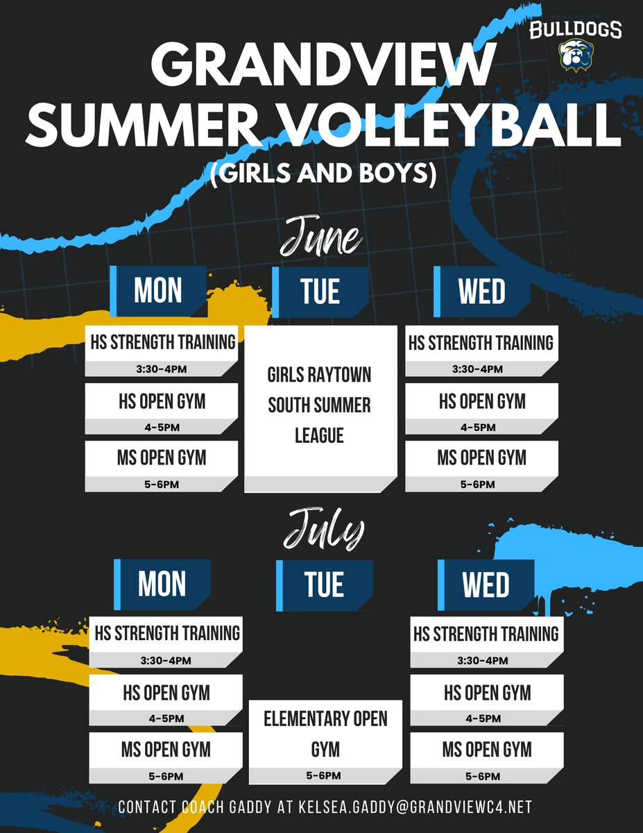 High school Summer Volleyball opportunities!