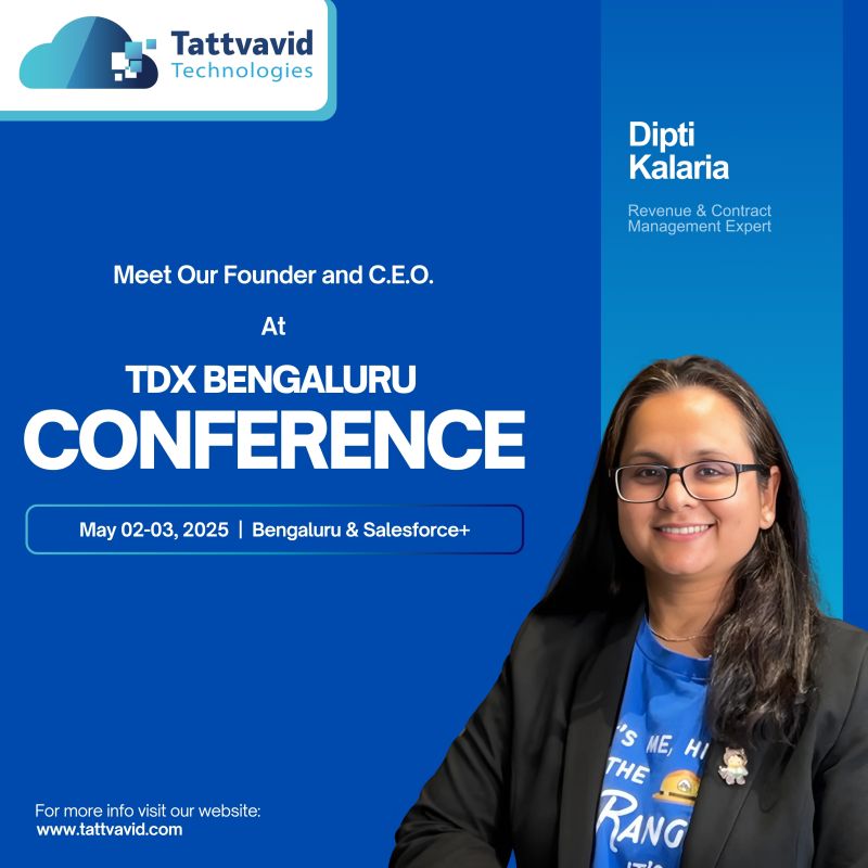 Our Founder &amp; CEO Dipti Kalaria will be attending the Salesforce TDX event tomorrow!