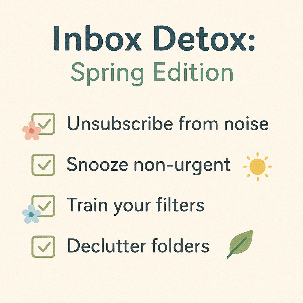 sanebox's tweet image. Inbox = digital closet. Time to clean it. 🧼

Let @SaneBox sort your email while you focus on what matters.

#SpringReset #CleanInboxClearMind