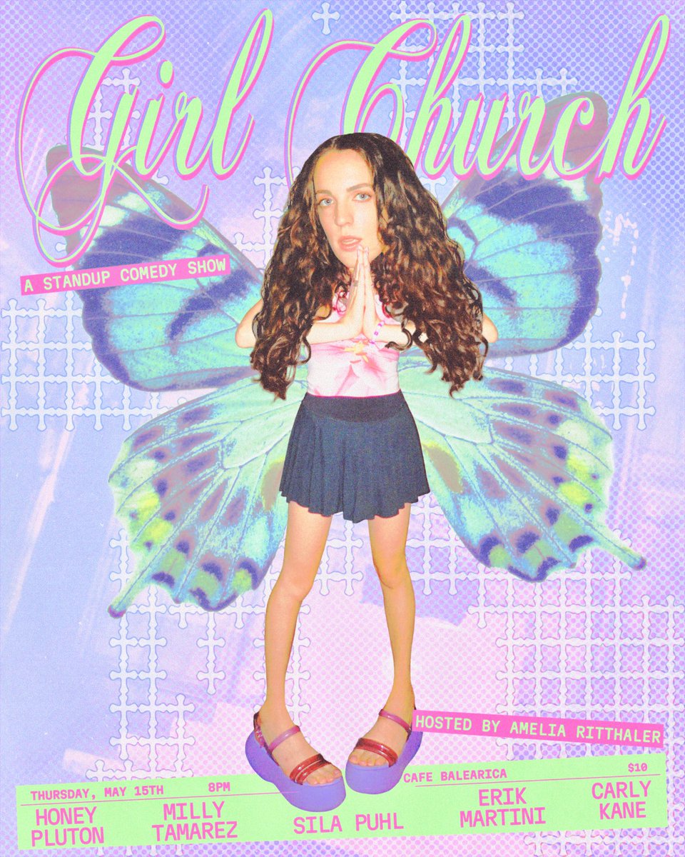 Amelia Ritthaler (@ameliaritt) on Twitter photo MAY 15th GIRL CHURCH IS BACK with <a href="/MillyTamarez/">Whacktose Intolerant</a> <a href="/silapuhl/">sila puhl</a> <a href="/erikmartinii/">erik martini</a> <a href="/carlykane/">Carly Kane</a> & honey pluton!! eventbrite.com/e/stand-up-com… MAY 15th GIRL CHURCH IS BACK with <a href="/MillyTamarez/">Whacktose Intolerant</a> <a href="/silapuhl/">sila puhl</a> <a href="/erikmartinii/">erik martini</a> <a href="/carlykane/">Carly Kane</a> & honey pluton!! eventbrite.com/e/stand-up-com…