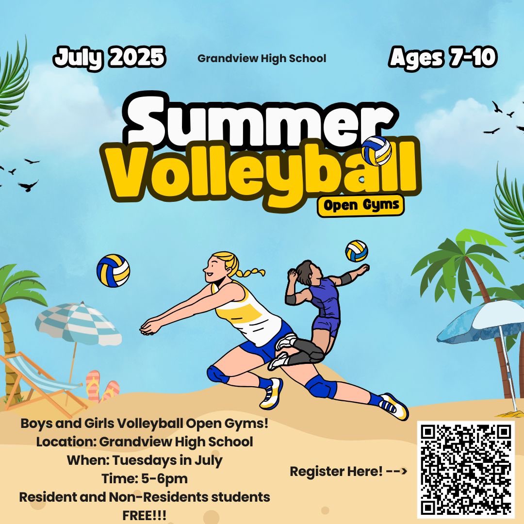 Elementary summer volleyball opportunities! 🏐