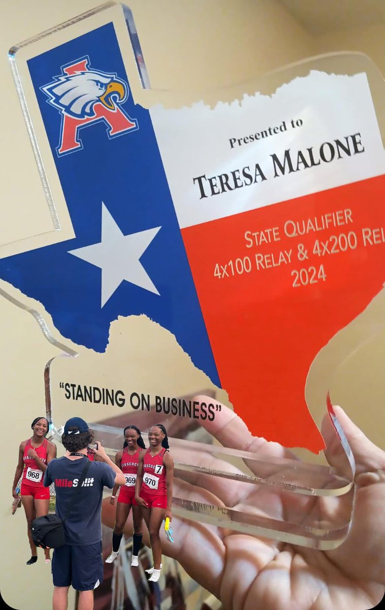 Teresa”Flying Tj”Malone 6’1 NCAA ID# 2411466458 (@teresaflying) on Twitter photo Freshman year winning 3rd in State in the 400 was fun . Sophomore yr , going to <a href="/uiltexas/">Texas UIL</a> State Championship was cool but this yr. It’s 🥇 Time!!! 🅰️WA🦅. Pray us up this weekend!!! <a href="/UHCougarTF/">#HTownSpeedCity</a> <a href="/Carl_Lewis/">Carl Lewis</a> <a href="/AHS_GirlsTrack/">AHS Girls Track</a> <a href="/HumbleISD_Ath/">Humble ISD Athletics</a> <a href="/ihss_houston/">Houston Inside High School Sports</a> Freshman year winning 3rd in State in the 400 was fun . Sophomore yr , going to <a href="/uiltexas/">Texas UIL</a> State Championship was cool but this yr. It’s 🥇 Time!!! 🅰️WA🦅. Pray us up this weekend!!! <a href="/UHCougarTF/">#HTownSpeedCity</a> <a href="/Carl_Lewis/">Carl Lewis</a> <a href="/AHS_GirlsTrack/">AHS Girls Track</a> <a href="/HumbleISD_Ath/">Humble ISD Athletics</a> <a href="/ihss_houston/">Houston Inside High School Sports</a>