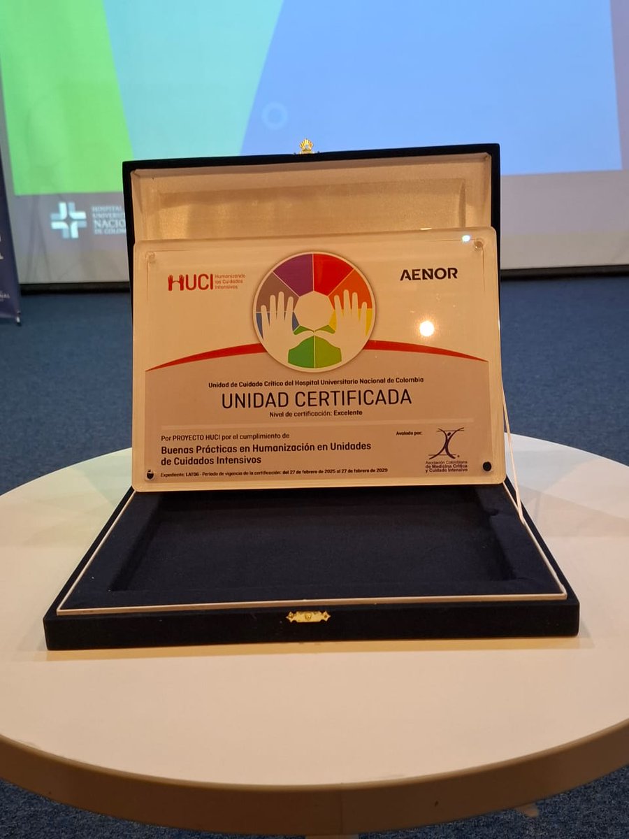 Fundación Humanizando la Sanidad (@fhsanidad) on Twitter photo La UCI del <a href="/HospitalUNAL/">Hospital Universitario Nacional de Colombia</a> 🇨🇴alcanza la excelencia en Buenas Prácticas en Humanización HUCI / <a href="/AENOR/">AENOR</a>
Tras un proceso riguroso de cumplimiento de estándares de Buenas Prácticas en Humanización, catalogaron al servicio de UCI como excelente 🙌🏼❤️
proyectohuci.com/es/la-uci-del-… La UCI del <a href="/HospitalUNAL/">Hospital Universitario Nacional de Colombia</a> 🇨🇴alcanza la excelencia en Buenas Prácticas en Humanización HUCI / <a href="/AENOR/">AENOR</a>
Tras un proceso riguroso de cumplimiento de estándares de Buenas Prácticas en Humanización, catalogaron al servicio de UCI como excelente 🙌🏼❤️
proyectohuci.com/es/la-uci-del-…